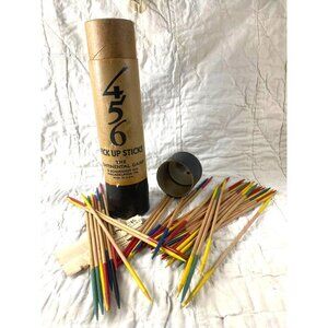 Vintage O. SCHOENHUT Continental Pick Up Sticks Game in Original Canister Can